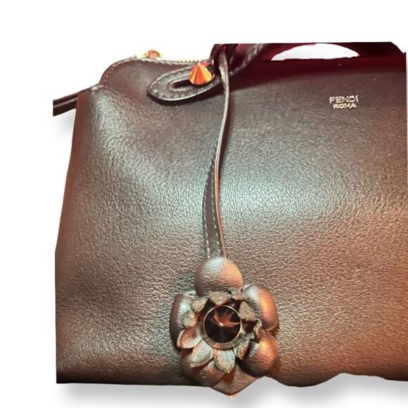 Fendi By The Way 2 Way Medium Bag with Floral Accents - Picture 4 of 13